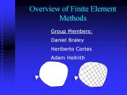 Overview of Finite Element Methods