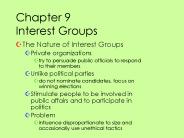 Chapter 9 Interest Groups