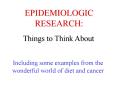 EPIDEMIOLOGIC RESEARCH: PowerPoint PPT Presentation