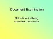 Document Examination