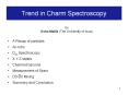 Trend in Charm Spectroscopy PowerPoint PPT Presentation
