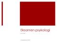 Eksamen psykologi PowerPoint PPT Presentation