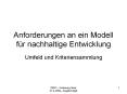 Anforderungen an ein Modell f PowerPoint PPT Presentation