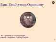 Equal Employment Opportunity PowerPoint PPT Presentation