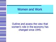 Women and Work