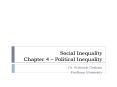 Social Inequality Chapter 4  PowerPoint PPT Presentation