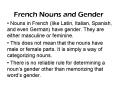 French Nouns and Gender PowerPoint PPT Presentation