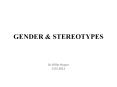GENDER PowerPoint PPT Presentation