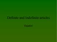 Definite and Indefinite articles PowerPoint PPT Presentation