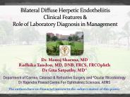 Bilateral Diffuse Herpetic Endotheliitis Clinical Features