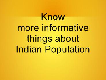 Indian Population by Literacy, Gender