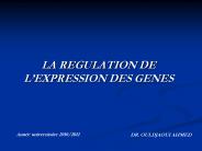 LA REGULATION DE L