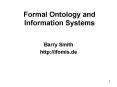 Formal Ontology and Information Systems PowerPoint PPT Presentation