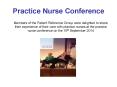 Practice Nurse Conference PowerPoint PPT Presentation