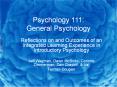 Psychology 111: General Psychology PowerPoint PPT Presentation