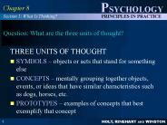 Question: What are the three units of thought?