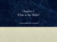 Chapter 1: What is the Bible? PowerPoint PPT Presentation