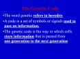 The Genetic Code PowerPoint PPT Presentation