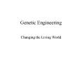 Genetic Engineering PowerPoint PPT Presentation