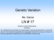 Genetic Variation