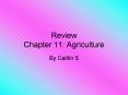 Review Chapter 11: Agriculture PowerPoint PPT Presentation