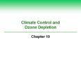 Climate Control and Ozone Depletion PowerPoint PPT Presentation