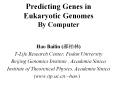 Predicting Genes in Eukaryotic Genomes By Computer PowerPoint PPT Presentation