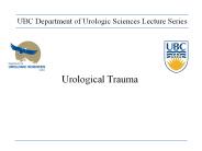 Urological Trauma