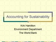 Accounting for Sustainability