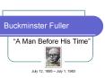 Buckminster Fuller PowerPoint PPT Presentation