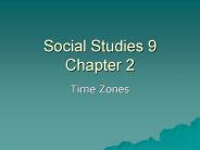 Social Studies 9 Chapter 2