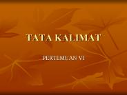 TATA KALIMAT