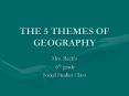 THE 5 THEMES OF GEOGRAPHY PowerPoint PPT Presentation
