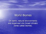 World Biomes