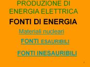 PRODUZIONE DI ENERGIA ELETTRICA