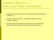 Learning Objectives 