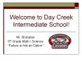 Welcome to Day Creek Intermediate School! PowerPoint PPT Presentation