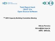 Task Report back CB-07 01e Open Source Software