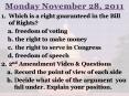 Monday November 28, 2011 PowerPoint PPT Presentation