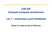 CSE 820 Graduate Computer Architecture  Lec 7 