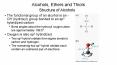 Alcohols, Ethers and Thiols PowerPoint PPT Presentation