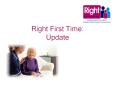 Right First Time: Update PowerPoint PPT Presentation
