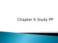 Chapter 6 Study PP PowerPoint PPT Presentation