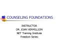 COUNSELING FOUNDATIONS PowerPoint PPT Presentation