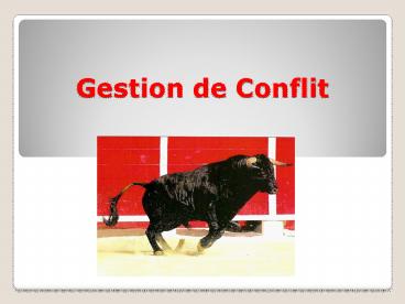 Gestion de Conflit