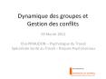 Dynamique des groupes et Gestion des conflits PowerPoint PPT Presentation