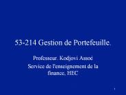 53-214 Gestion de Portefeuille.