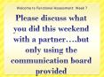 Please discuss what you did this weekend with a partner PowerPoint PPT Presentation