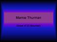Mamie Thurman PowerPoint PPT Presentation