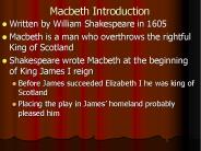 Macbeth Introduction